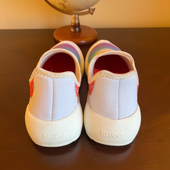 Psudo Women’s Gradient Rainbow Sneakers - Picture 3 of 6